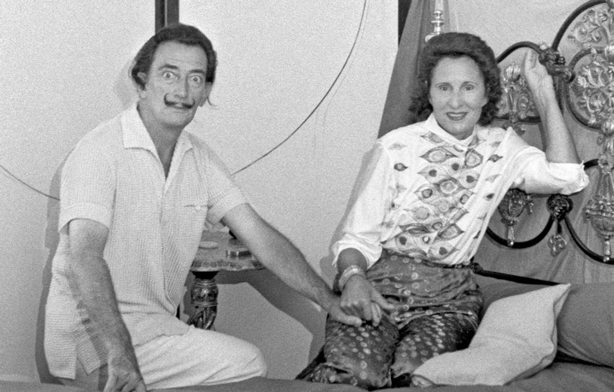 Salvador Dalí i Gala a casa seva a Portlligat, 1958.