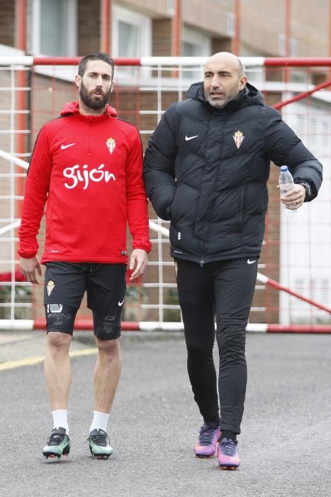 Entrenamiento del Sporting de Gijón