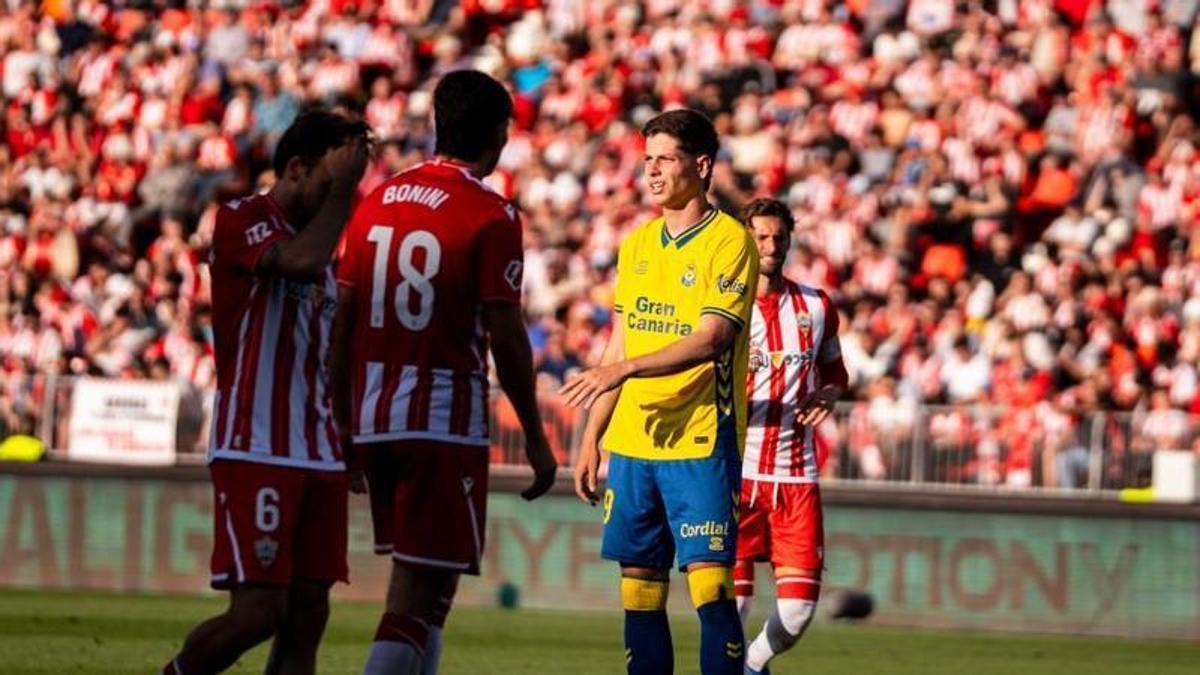 El Almería perdió 1-2 la jornada pasada ante Las Palmas.