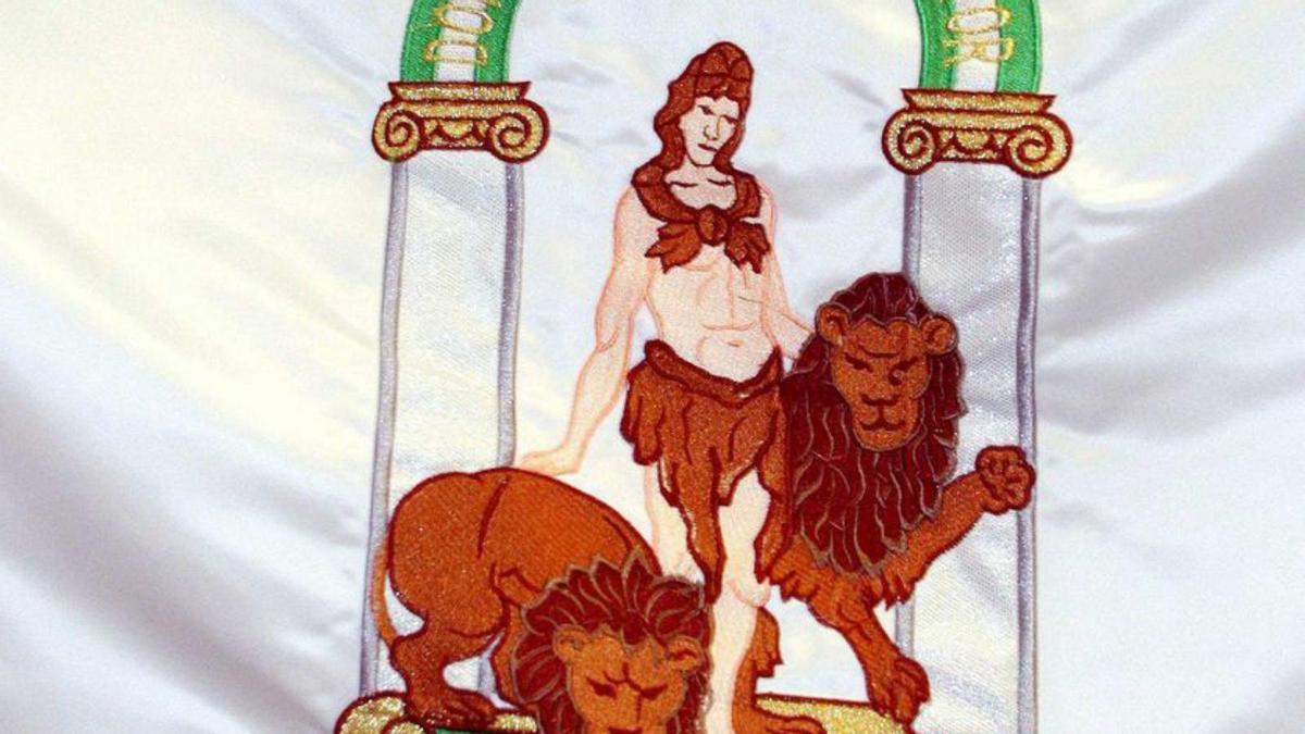 El escudo de Andalucía.