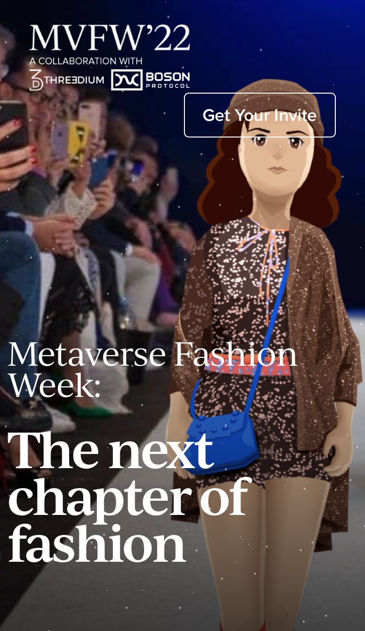 Anuncio de la primera Metaverse Fashion Week