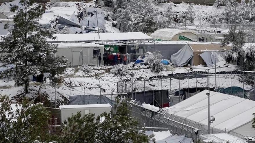 Las temperaturas bajo cero ponen al límite a los inmigrantes