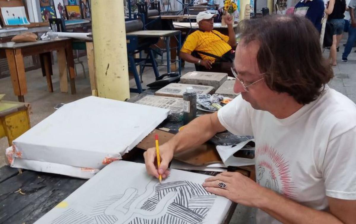 Marcos Vidal trabajando en el Experimental. |