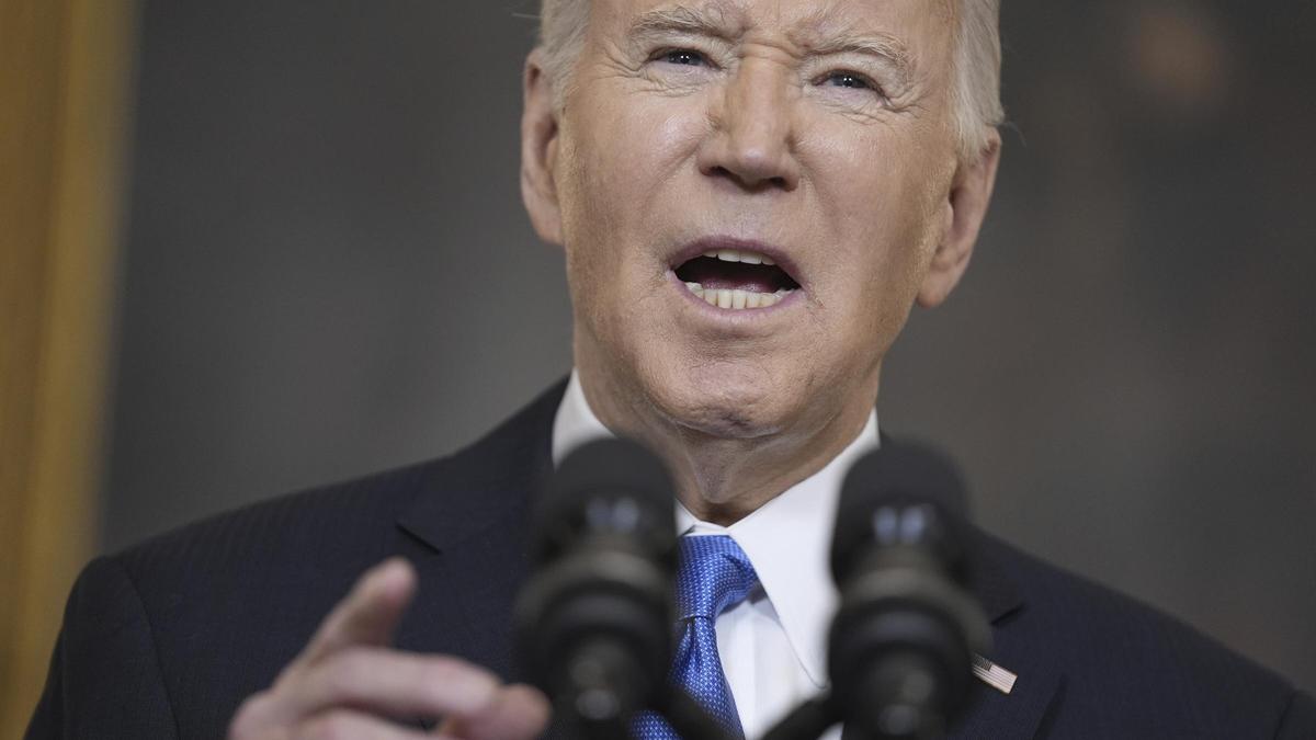 El presidente de EEUU, Joe Biden, este lunes en la Casa Blanca.