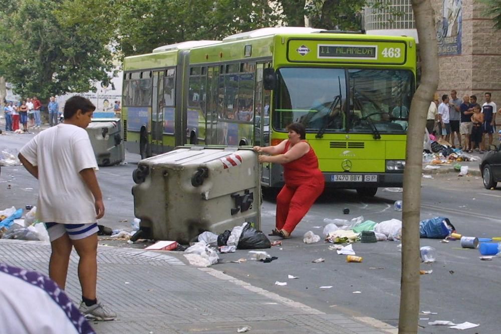 Así fue la huelga de limpieza de 2002