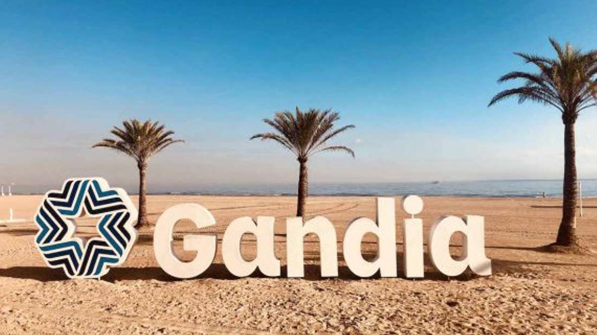 Un cartell de Gandia