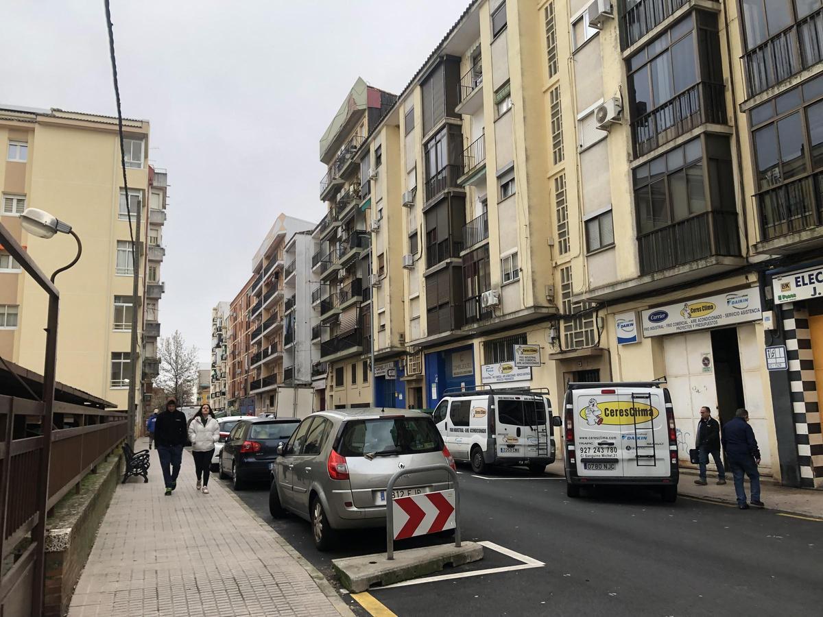 Fotogalería | Segundo tramo de la calle Sanguino Michel de Cáceres