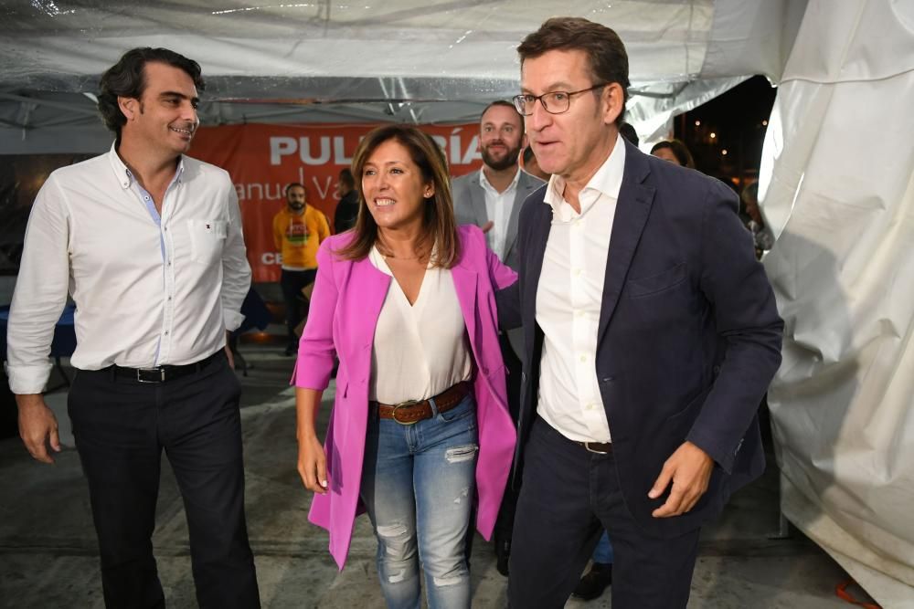 Núñez Feijóo, en la precampaña con Mato