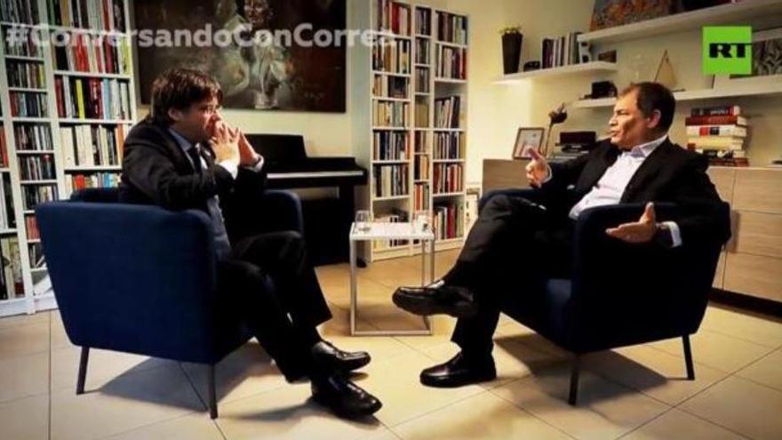 Uns hackers aconsegueixen que TVE emeti per internet una entrevista a Puigdemont
