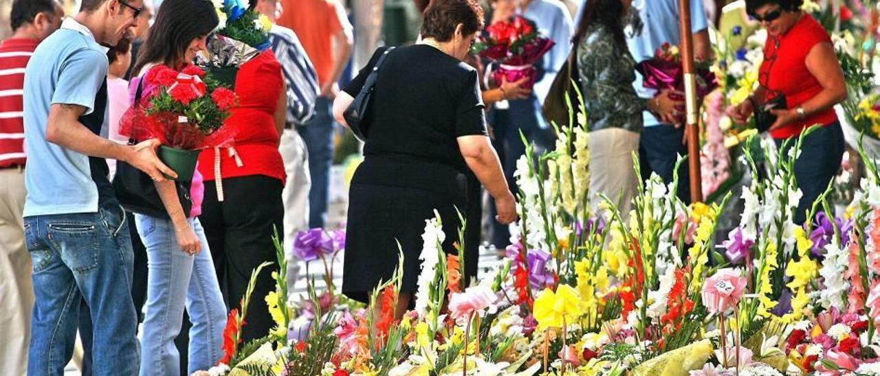 Flores en la Rambla desde hace medio siglo.