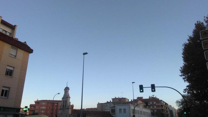 Cielos despejados en Zamora por la mañana.