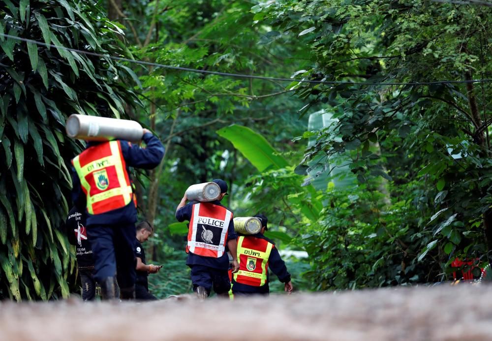 Las imágenes del rescate de los niños atrapados en Tailandia