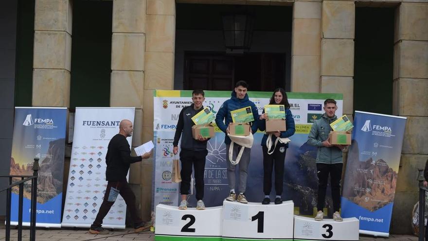 El cangués Juan Luís González, tercero en la Copa Asturias de carreras por montaña, en Nava