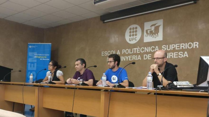 Una cinquantena de persones assisteixen a la xerrada organitzada per EPSEM per la Democràcia a la UPC