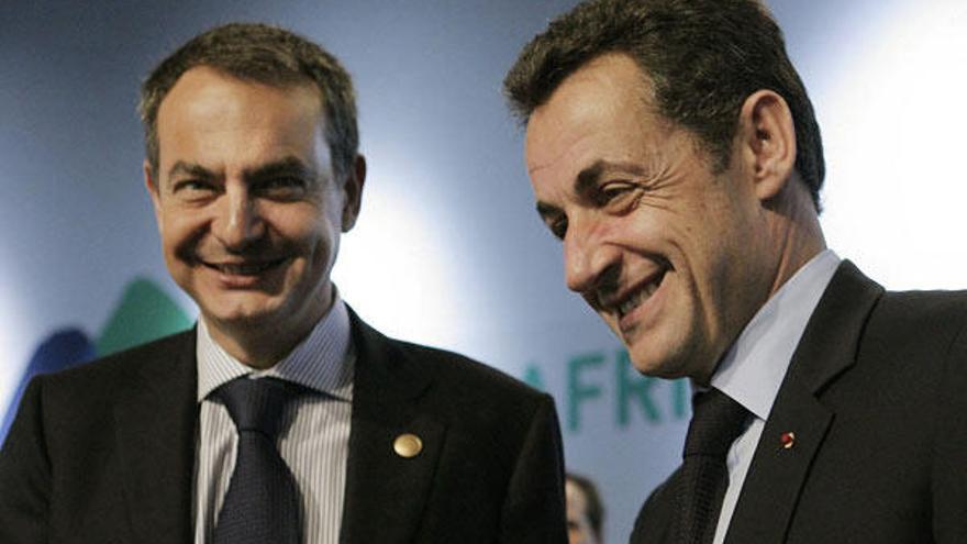 Zapatero y Sarkozy