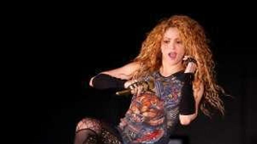 La cantante Shakira en un concierto.