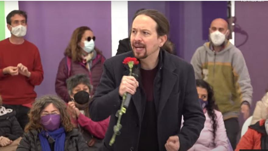 Iglesias califica a Vox como &quot;una escisión del PP&quot; y reprocha la vida laboral de Ayuso, Abascal y Casado