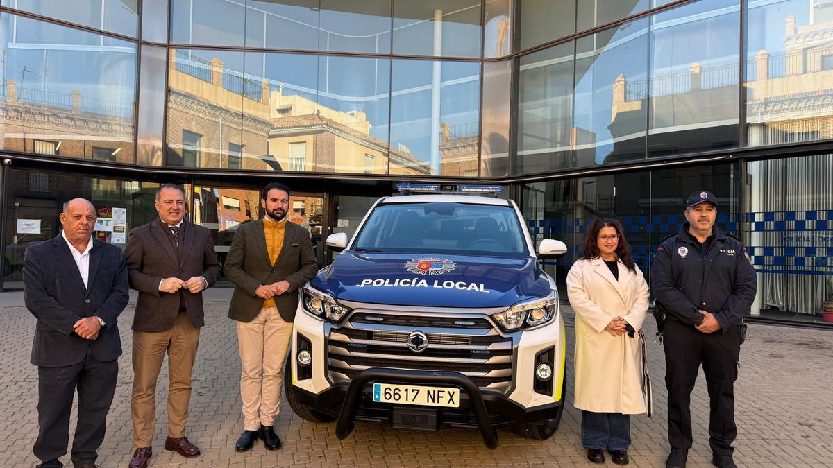 Presentación del nuevo vehículo policial de La Unión.