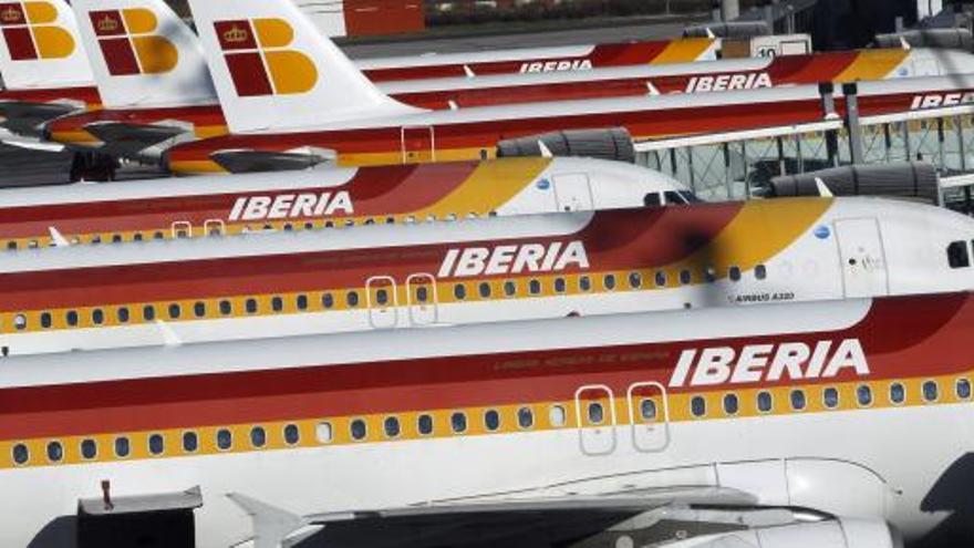 Flota de aviones de Iberia.