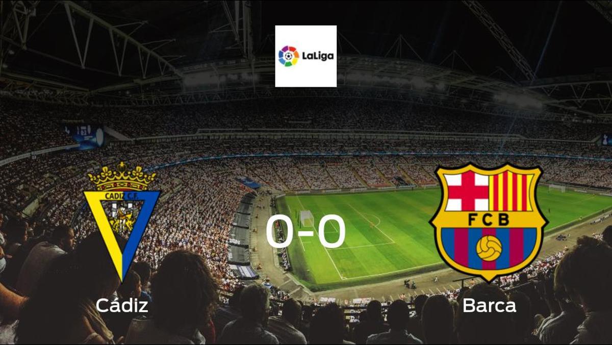 Cádiz and Barca can only manage a 0-0 draw at Estadio Ramon de Carranza