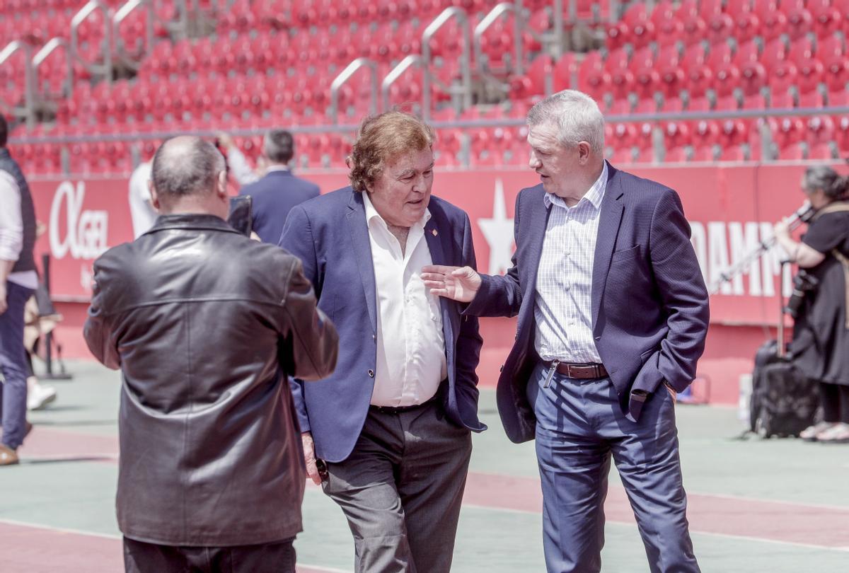Presentación de las obras de remodelación del estadio de Son Moix ...