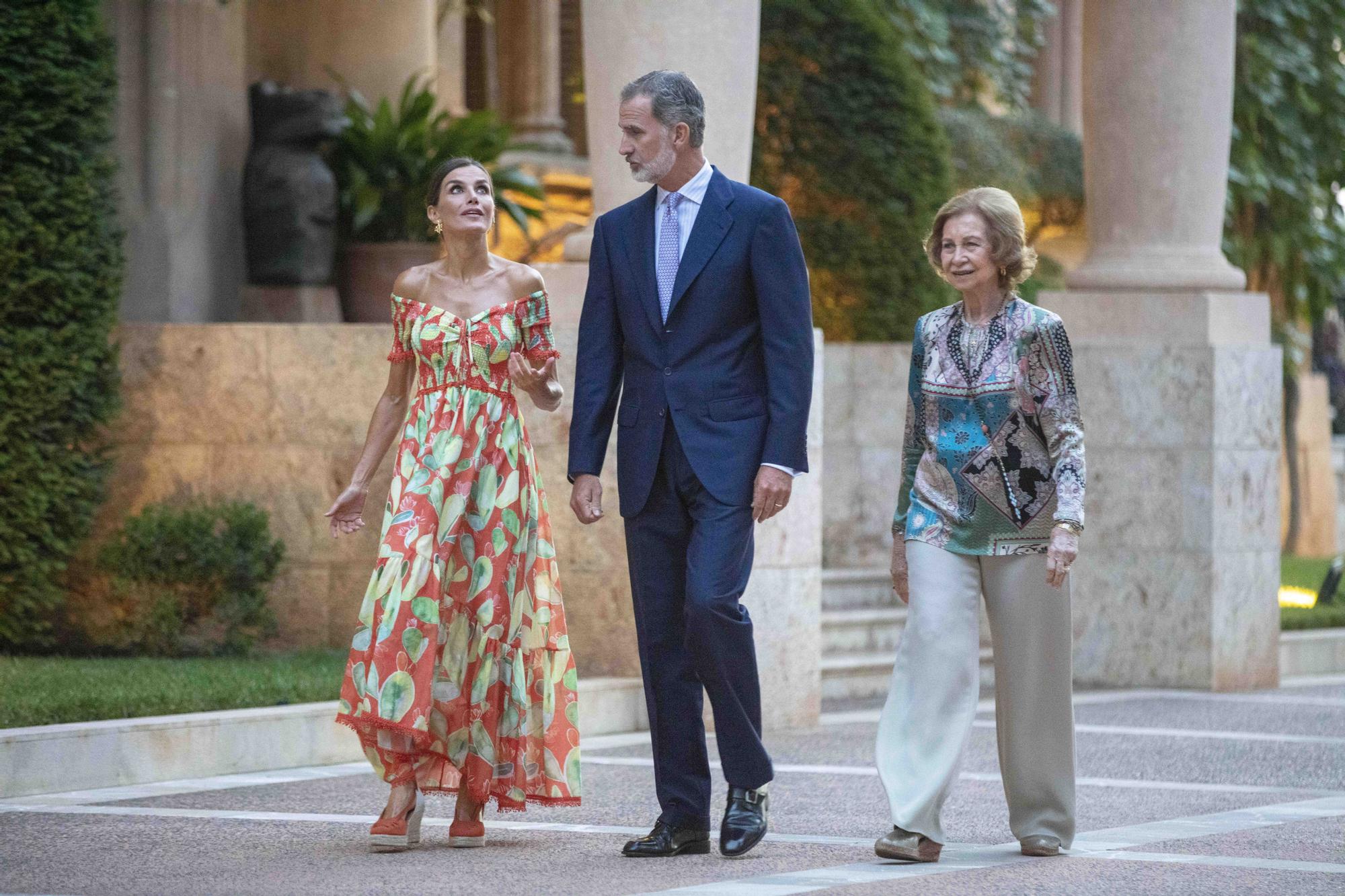 Spaniens Könige geben Empfang im Marivent-Palast in Palma de Mallorca