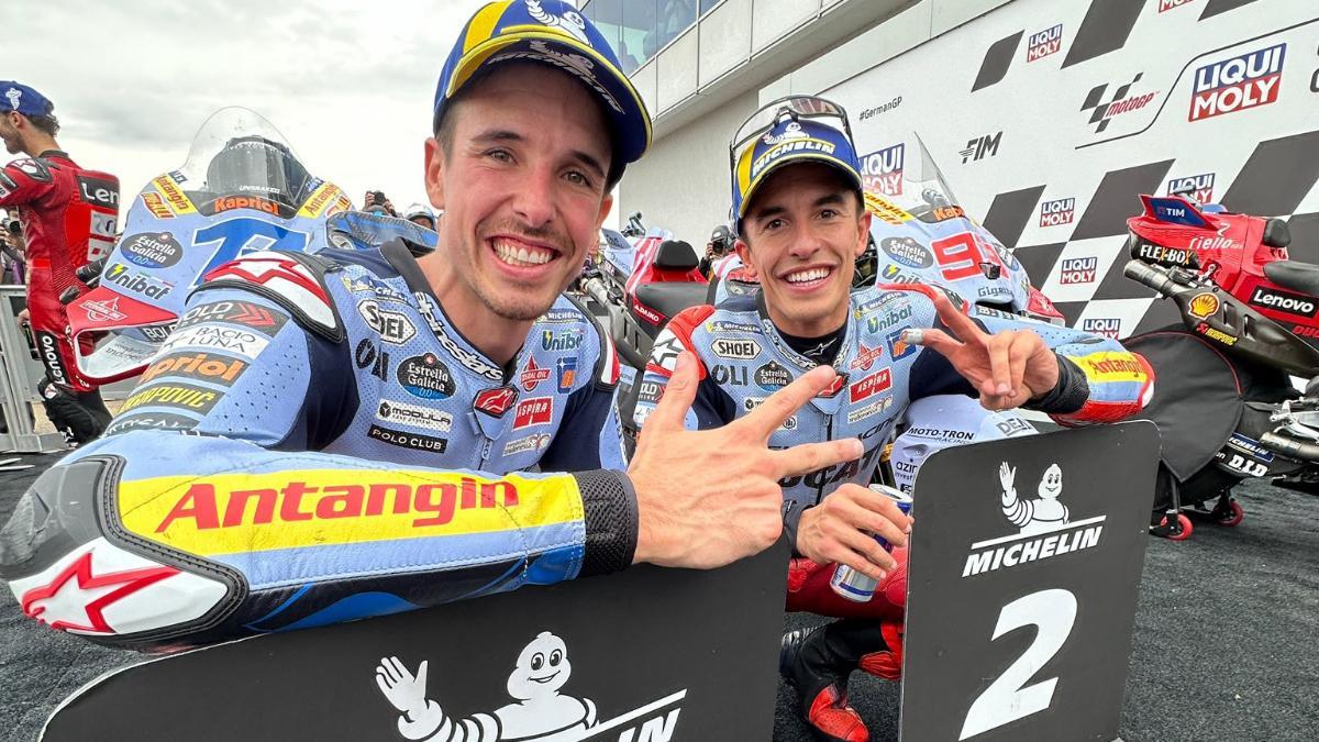 Álex y Marc Márquez coinciden por primera vez en el podio de MotoGP