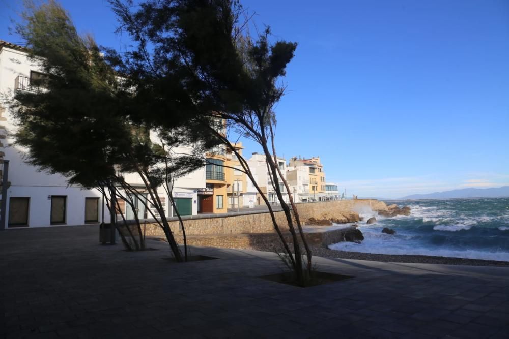 El vent provoca destrosses a l'Empordà