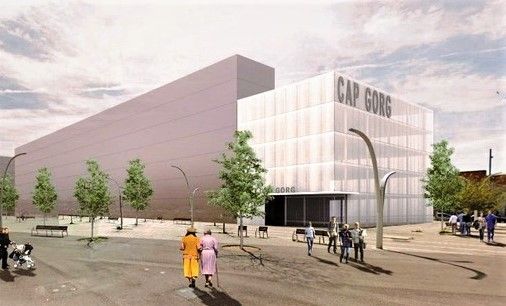 Proyección de cómo será el futuro CAP del Gorg de Badalona.