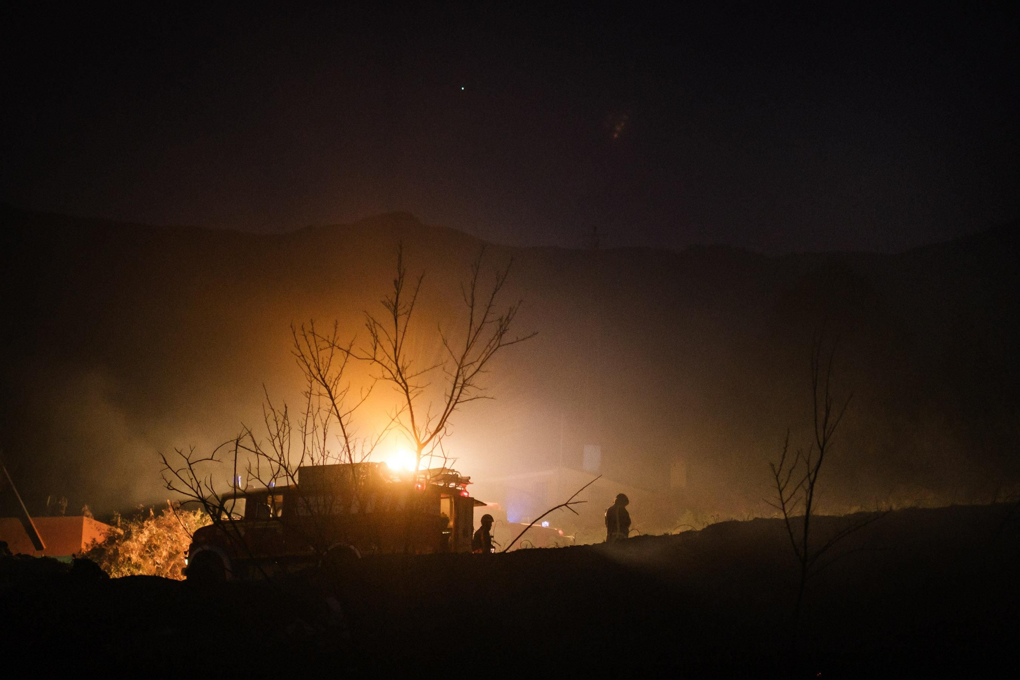 Incendio en La Orotava