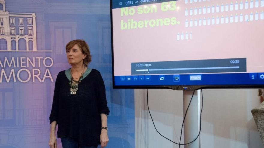 Adoración Martín presenta la campaña de los biberones