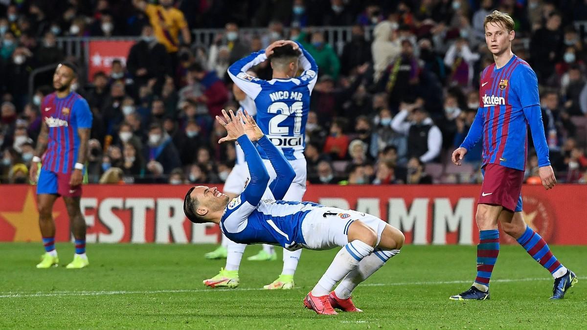 RDT, lamentándose en el Camp Nou