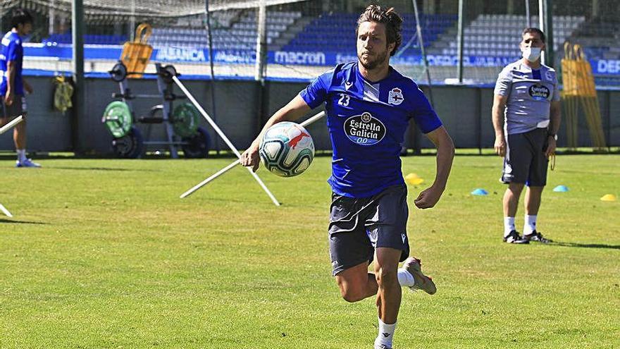 Keko Gontán, durante un entrenamiento.