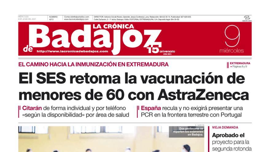 Consulta la portada correspondiente al día 9 de junio del 2021