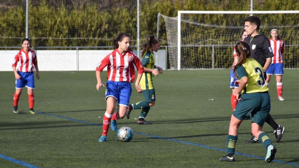 La lateral empordanesa amb la samarreta del Girona