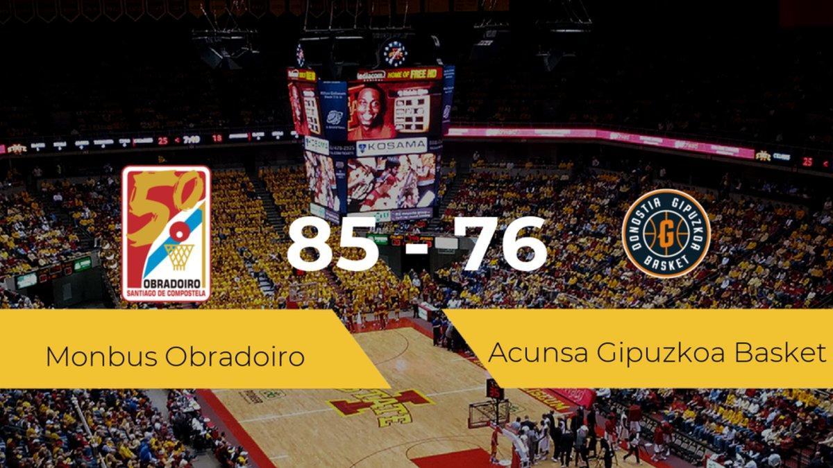 Victoria del Monbus Obradoiro ante el Acunsa Gipuzkoa Basket por 85-76