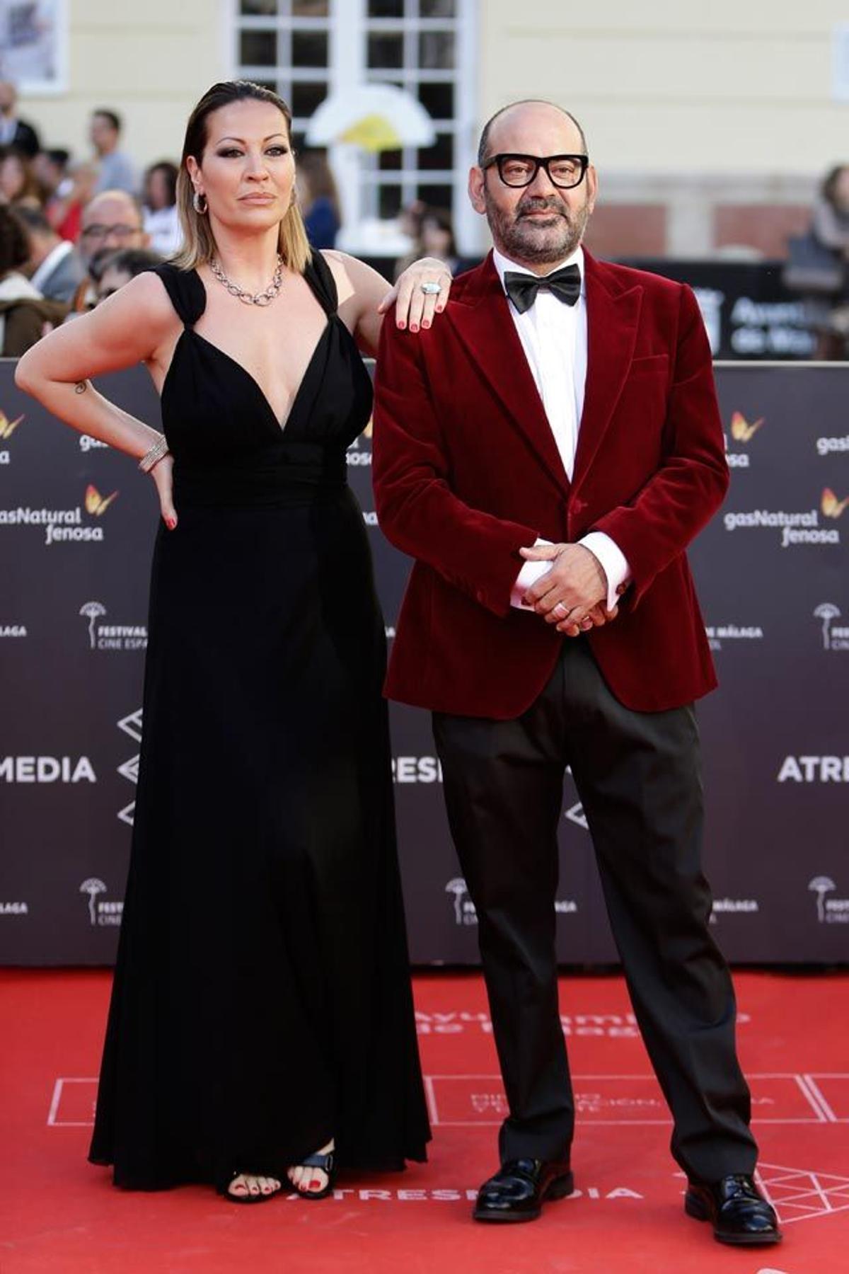 Anna Barrachina y Jose Corbacho, en la gala de clausura del Festival de Cine de Málaga.