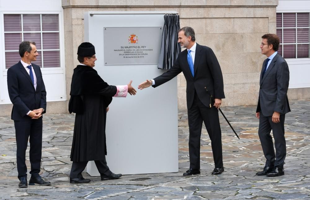 El rey Felipe VI inaugura el curso en A Coruña