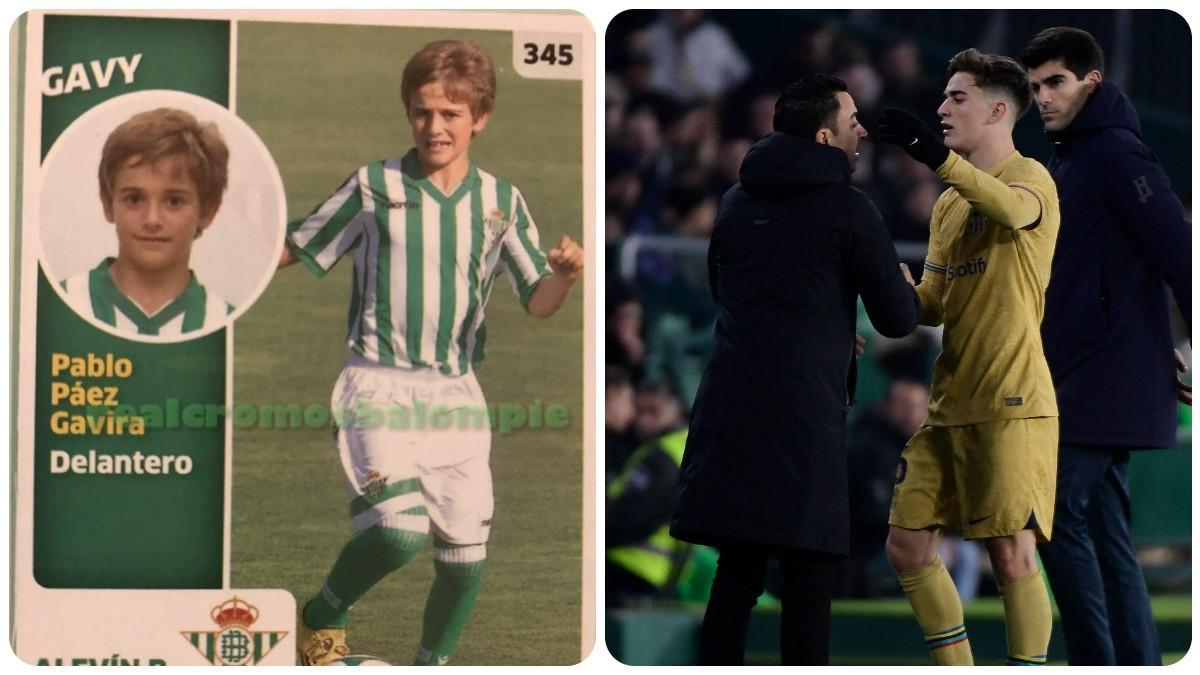 Gavi jugó dos temporadas en el Betis y salió abucheado del Villamarín