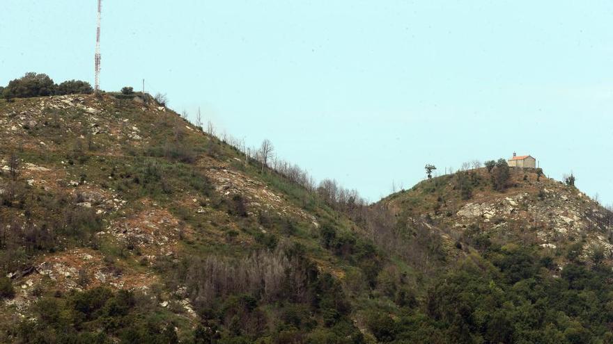 El suceso ocurrió en el monte Alba de la ciudad. // Marta G. Brea