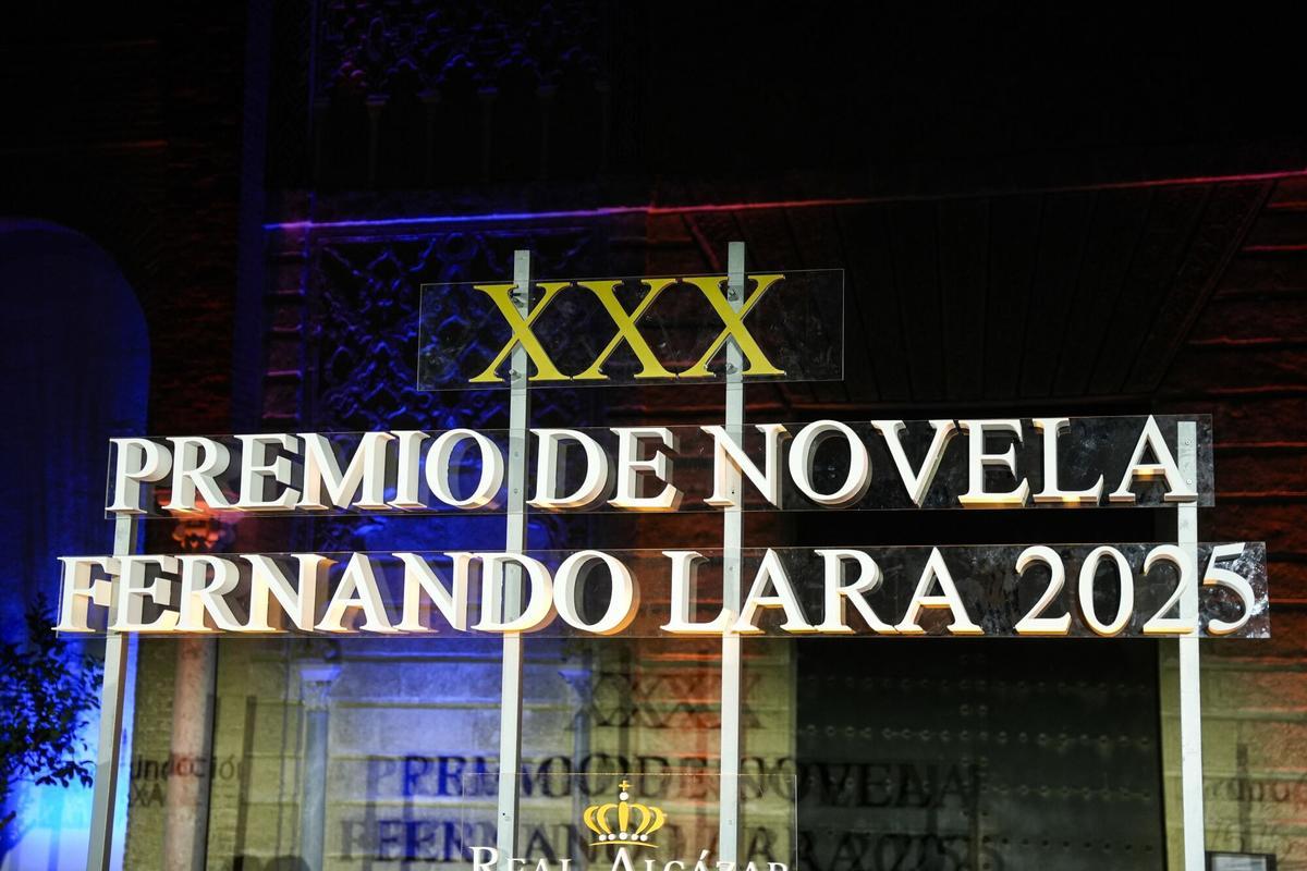 Entrega del XXX Premio de Novela Fernando Lara en el Real Alcazar de Sevilla