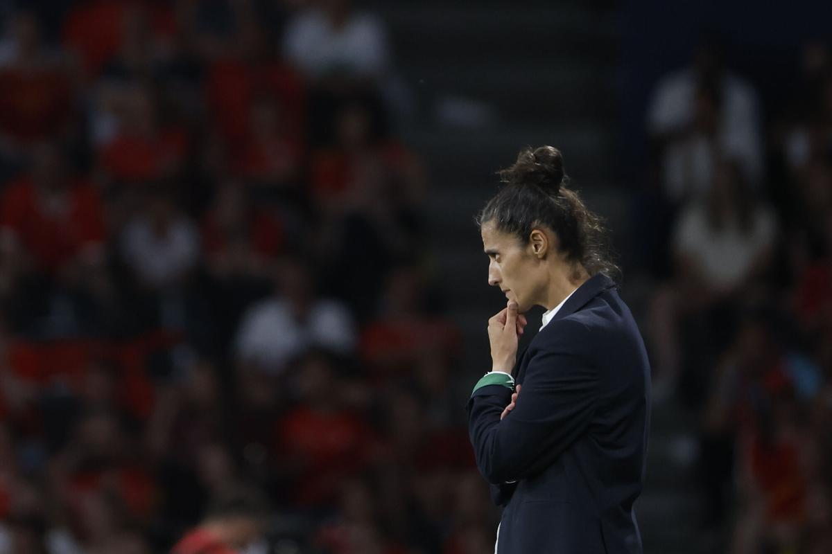Montse Tomé durante la Eurocopa.