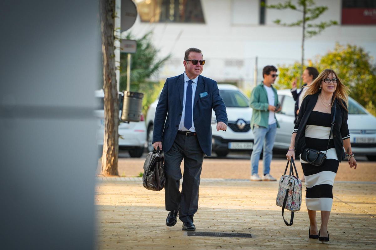 David Sánchez declara en los juzgados de Badajoz