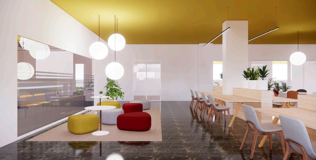 Futuro espacio de coworking del Círculo Mercantil.