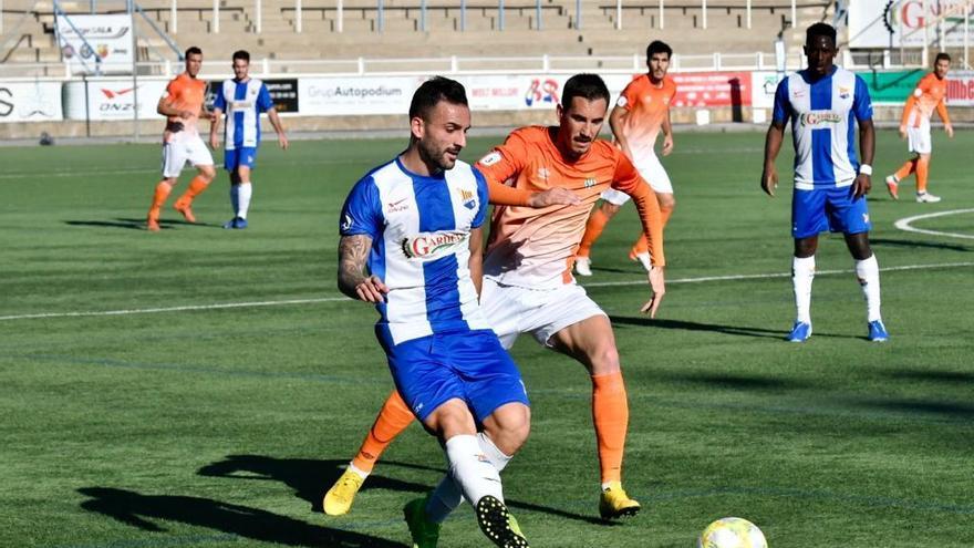 Ivan Vidal i Ritxi Mercader, dos dels jugadors més actius del derbi.