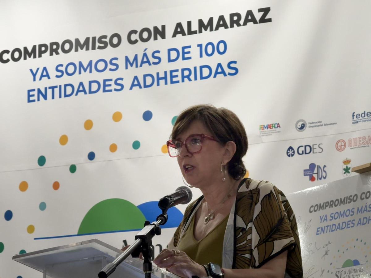 La consejera de Industria y Energía, Mercedes Morán, durante su intervención.