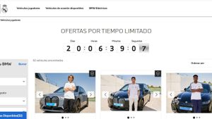 Imagen de la web que vende los coches utilizados por los jugadores del Real Madrid