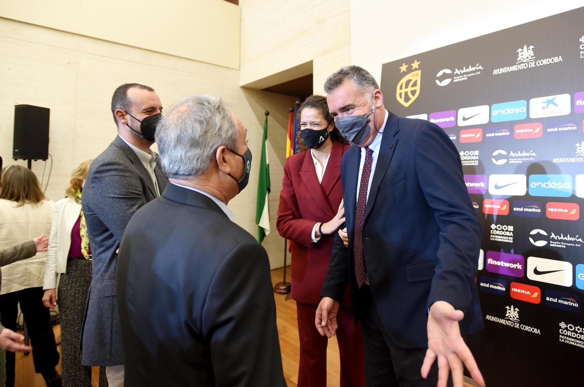 Presentación del partido España-Ucrania de baloncesto