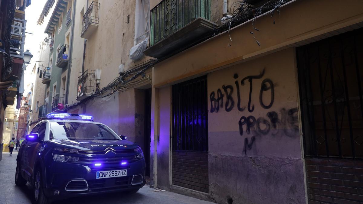 Imagen de archivo de una actuación de la Policía Nacional en el barrio del Gancho.