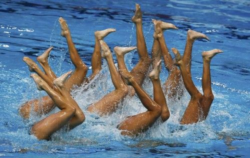 Las pruebas de salto y de natación sincronizada en el Mundial de Kazán dejan estampas espectaculares